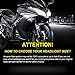 P15D LED Motorcycle Headlight Bulb, Extremely Bright 1500 Lumens Xenon White 6000K 12V H6M Motorbike Headlamp with High Low Beam – 1 Year Warranty