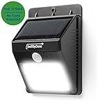 Swiftly Done Bright Solar Power Outdoor LED Light No Tools Required Peel and Stick Motion Activated