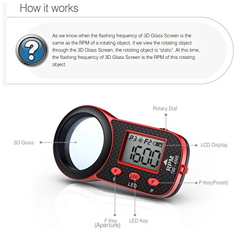 SKYRC Helicopter Optical Tachometer- Measure RPM of Any Rotating Object - MinGDonG EXCLUSIVE