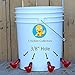 6 Piece Kit Automatic Chicken Bucket Waterer Poultry Water Drinker With Cups