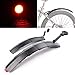 TANCHEN Mountain Cycling Front Rear LED Mudguard Set Foldable Bicycle Bike Fender Quick Releasethumb 1