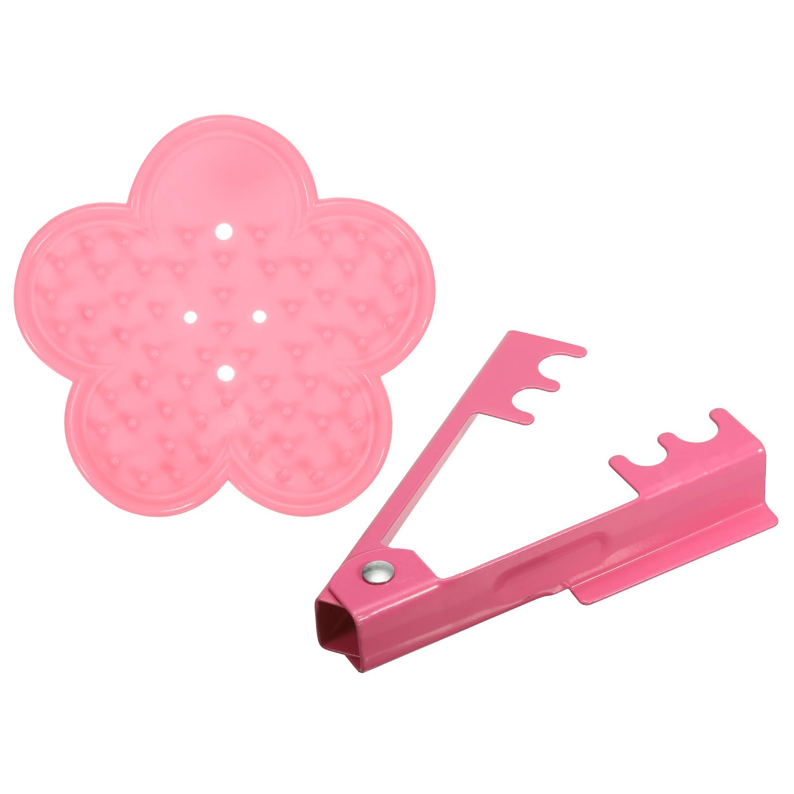 PATIKIL Rose Stem Leaf Thorn Stripper, 2Pcs/1Set Rose Thorn Stripper Remover Tool Leaf Stripping Tool for Gardening Flower Arrangement, Pink