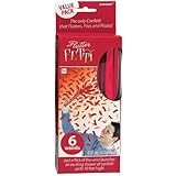 Flutter Fetti Wands Pack Red Sports Fan School Spirit Party Favor New Years 6 Pk