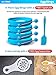 All Prime Non Stick Silicone Egg Ring 4-Pack –Also Included ($9 Value) FREE Egg Separator Tool & Egg Spatula - Egg Ring- Egg Mold - Egg Rings for Frying Eggs - Pancake Rings - Pancake Mold