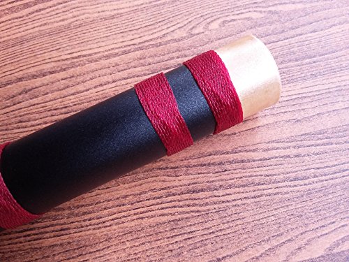 Thai Black Fife / Mini Flute in key C ( Binding Black Nylon )