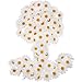 WILLBOND 100 Pieces White Fabric Daisy Flower Heads Flowers 4 cm Artificial Daisy Crafts for Easter Wedding Hat Party Decorations