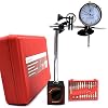 KHCRAFT-Professional-Dial-Indicator-Magnetic-Base-Dial-Indicator-0-1x0001-Steel-Hardened-Magnetic-Base-130lb-Fine-Adjusted-Indicator-Points-Set-22-Piece-in-Blow-Mould-Case