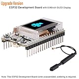 ESP32 LoRa 32 (V2), ESP32 Development Board WIFI Bluetooth LoRa Dual Core 240MHz CP2102 with 0.96inch OLED Display included 868/915MHZ Antenna for Smart Cities, Smart Farms, Smart Home, and IoT Makers