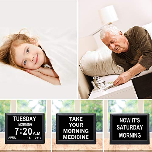 Jaihonda 9 Inch Digital Calendar Day Date Time of The Week Clock 3