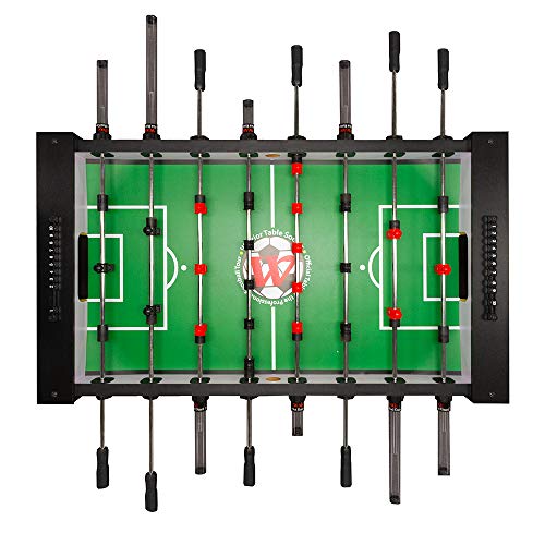 Warrior Table Soccer Pro Foosball Table 2020 Model 56 Inch Black