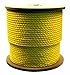 Rope King HBP-12250 Hollow Braided Poly Rope 1/2 inch x 250 feet, Yellow