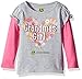 John Deere Baby Girls' Layered Look 2 for Tee, Grey, 2T