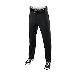 EvoShield Boys' Solid Open Bottom, Black, X-Large