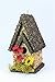 Handmade Edible Birdhouse- TALL DARK- Unique Reseedable Bird Feeder Wooden Birdhouse Covered w/ Birdseed- Made in the USA