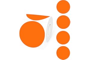 STARLIBOO Thermal Labels 3 inch, Round Thermal Printer Labels, Circle Direct Thermal Stickers for DIY Logo Design, Shipping, 