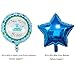23 Pack Baby Shower Balloons Decoration, Welcome Baby Boy Party Decorations with Gentle Bow Tie Cute Little Man Mustache Blue Star Handsome Prince Balloons Blue and Black Boy Birthday Supplies