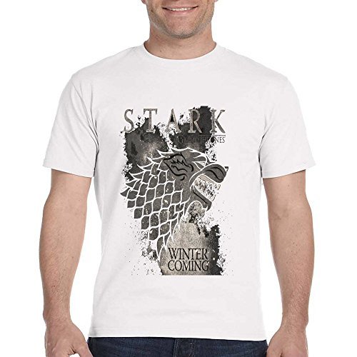 Game of Thrones Stark Winte for X-Large White Men T shirt