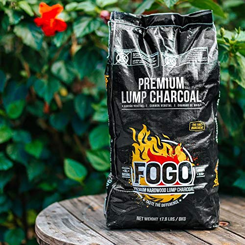 Fogo Premium Oak Restaurant All-Natural Hardwood Lump Charcoal for Grilling and Smoking, 17.6 Pounds