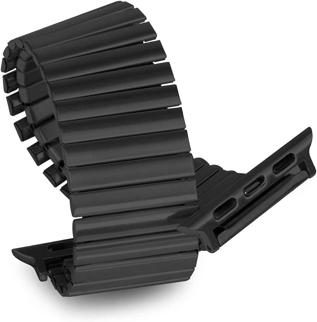 IWINTP Compatible with for Apple Watch Band 42mm/44mm/38mm/40mm Stretch Watch Band Stainless Steel Expansion in Brushed Metal, Compatible with for iWatch Series 6/5/4/3/2/1/SE