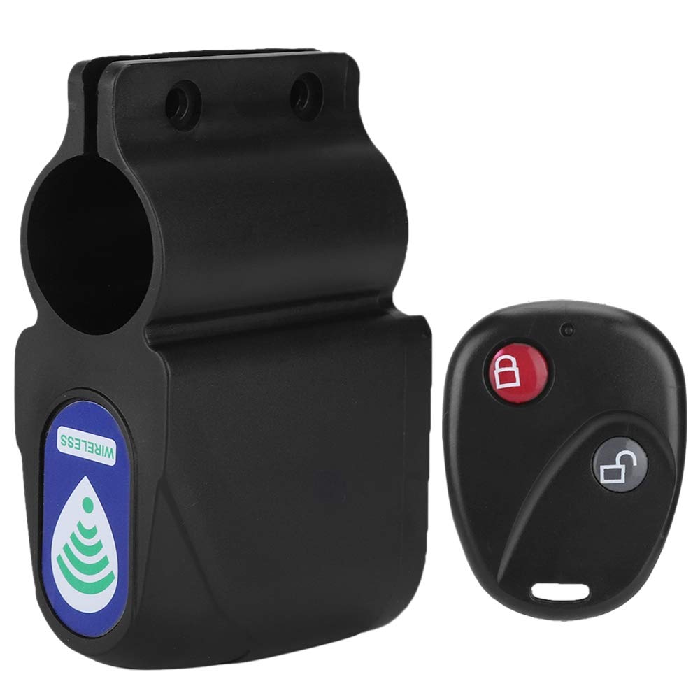 Anti-Theft Bike Lock,Universal Wireless Alarm Cycling Security Lock with Remote Control, Used in Outdoor,Fore-Bike, Motorcycle, Scooter, Cart, Trailer, Equipment, Fence