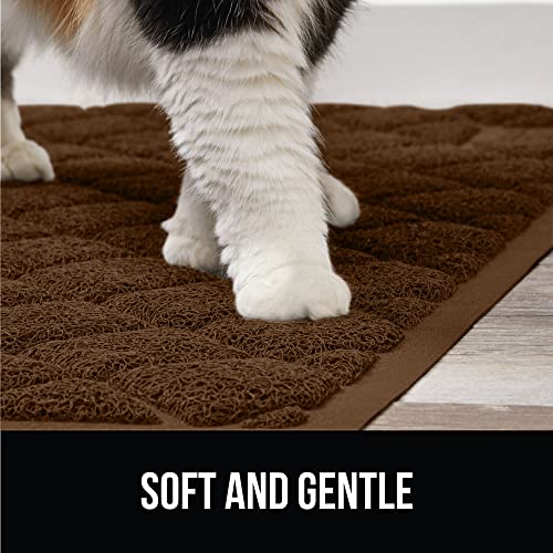 Gorilla Grip Thick Cat Litter Trapping Mat, 30x20, Less Waste, Traps