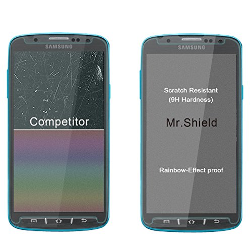 Mr Shield [2-Pack] for Samsung Galaxy S4 Active [Tempered Glass