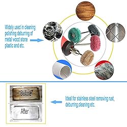 FPPO 50PCS Abrasive Buffing Polishing Wheel Set for