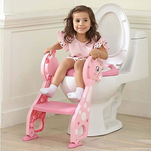 image for HPMM New Update Safety Potty Chair, Toddler Plastic Potty Training Toi