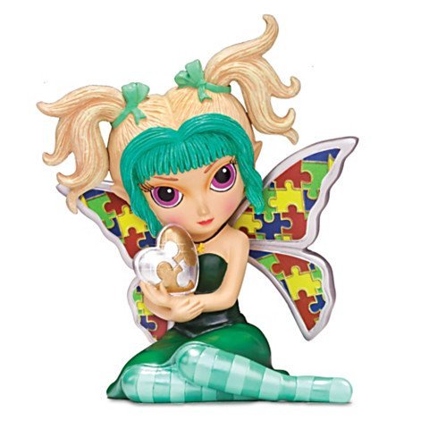 Jasmine Becket Griffith Autism Support Fairy Figurine:by The Hamilton Collection