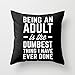 Yahouse Decorative Pillow Case Being an Adult Funny Cushion Cover 18