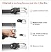 WHIPPY Jeans Belt for Women Genuine Leather Belt with Pin Buckle (Suit Pant Size 28-34 Inches, Black)
