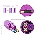 Wireless Vibrator for Women, Powerful Vibrating Egg Massager of 20-Frequency with Remote Control for Body Muscle,Portable Stimulator Toy for Travel (Purple New）
