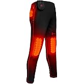 Gerbing 7V Battery Men's Heated Pants – Battery Operated Pants with 2700 mAh Power Capacity for Winter Season S Black