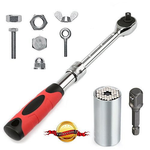 Universal socket wrench set 3/8" drive standard ex…