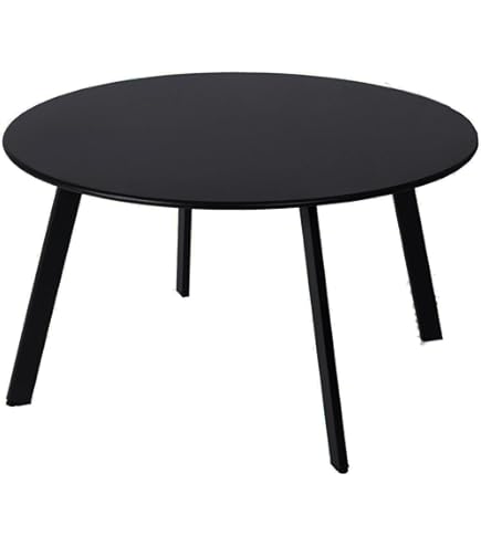 Small Coffee Table Round Iron Outdoor Table C-Hopetree 24