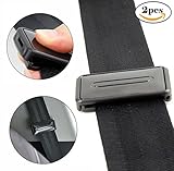 Ansblue Car Seat Belt Adjuster, Seatbelt Clips | Smart Adjust Seat Belts to Relax Shoulder Neck Give You a Comfortable and Safe Experience | 2PCS Black