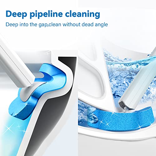 Toilet Wand Kit ELPHECO Toilet Disposable Brush and Holder Set, Toilet