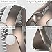 Anglink Portable Desk Fan, Portable USB & Rechargeable Battery Operated Mini Personal Small Desk Fan for Table, Desk, Office, Camping, Traveling, Dorm, Desktop, 4 Speeds