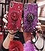 Lozeguyc iPhone XR Bling Marble Kickstand Case,iPhone XR Luxury Soft Hard Back Case Shiny Glass Shockproof Ring Stand Cover for iPhone XR 6.1 Inch-Red