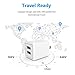USB Wall Charger,Moallia 2-Pack Dual Port USB Power Adapter Wall Charger Plug Compatible with iPhone X/8/7/7 Plus/6s/6s Plus, iPad Pro/Air, Samsung S9/S8/S7, HTC, LG, Huawei, Google Nexus and More