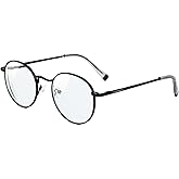 Lovispecs Round NearSighted Distance Glasses Women Men,Nearsighted Far Vision Driving Eyeglasses,Retro Myopia Wire Frame