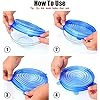 DigHealth Silicone Stretch Lids, 12 Pack of Silicone Food Covers, BPA Free and Expandable to Fit Various Shape of…