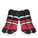 Petacc Dog Shoes Waterproof Dog Boots Anti-Slip Snow Boots Warm Paw Protector for Dog in Winter, Size Small