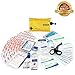 Small First Aid Kit, 100 Pieces Compact Waterproof Mini Emergency Survival Kit FDA OSHA Compliant for Home, Workplace, Vehicle, Travel, Camping, Backpacking Outdoor (Yellow)