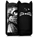 kwmobile Case Compatible with Samsung Galaxy A5 (2017) - Cat Case Soft Cute Protective Silicone Cover - Black/White
