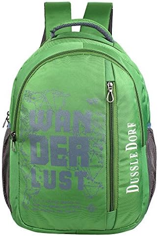 The Blue Pink 18 L Green 2 Compartment Backpack
