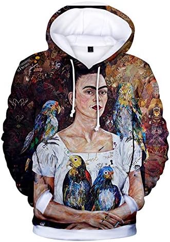 ALIDONE Frida Kahlo Mexican Painter 3D Print Men's and Women's Hoodies Long Sleeve Pullover