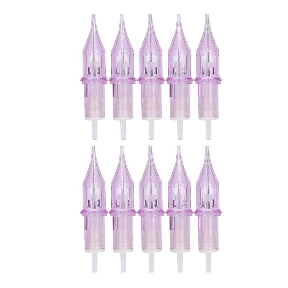 10pcs / Box Disposable Tattoo Needle, Disposable Cartridge Needle Tattoo Machine Pen Cartridge Needle Accessory(7RL)