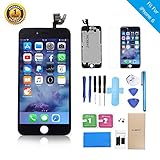 Full Assembly LCD Display Touch Screen Digitizer Replacement Compatibal For iPhone 6 4.7 Inch Repair Kit With Open Tools white (Black)