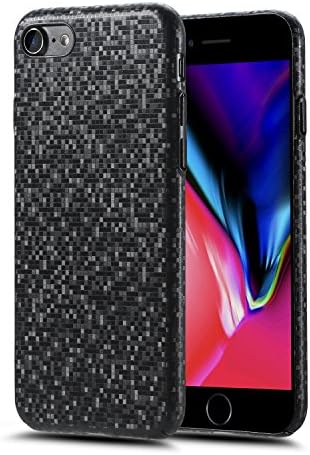 iPhone 7/8 Case,Lamzu Ultra Slim Full Coverage Protection Anti-Scratch Frosted Hard PC Non-slip Protective Cover Case for Apple iPhone 7/8(Black)